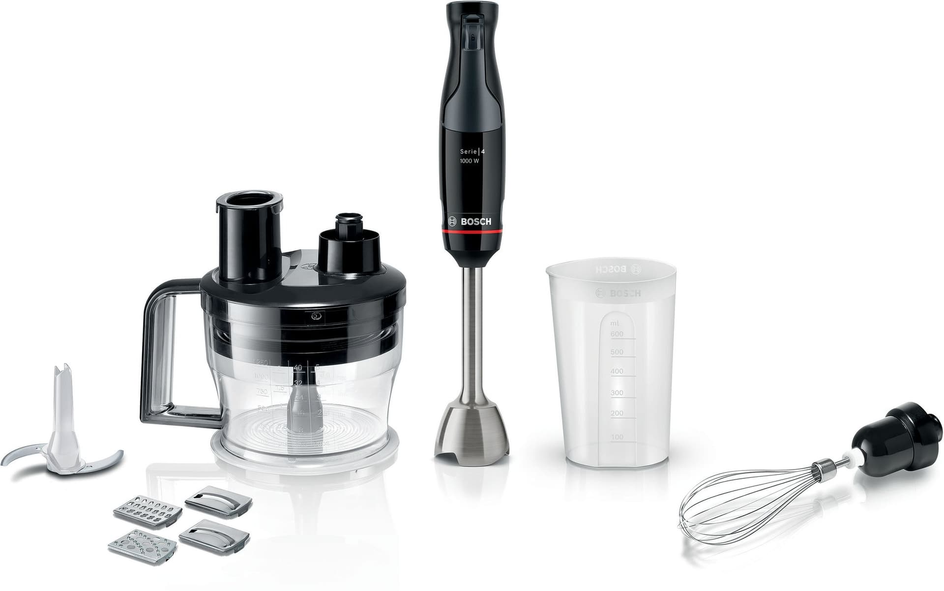 Bosch  Stavmixer ErgoMaster 1000 W Svart, antracit MSM4B670 Serie 4
