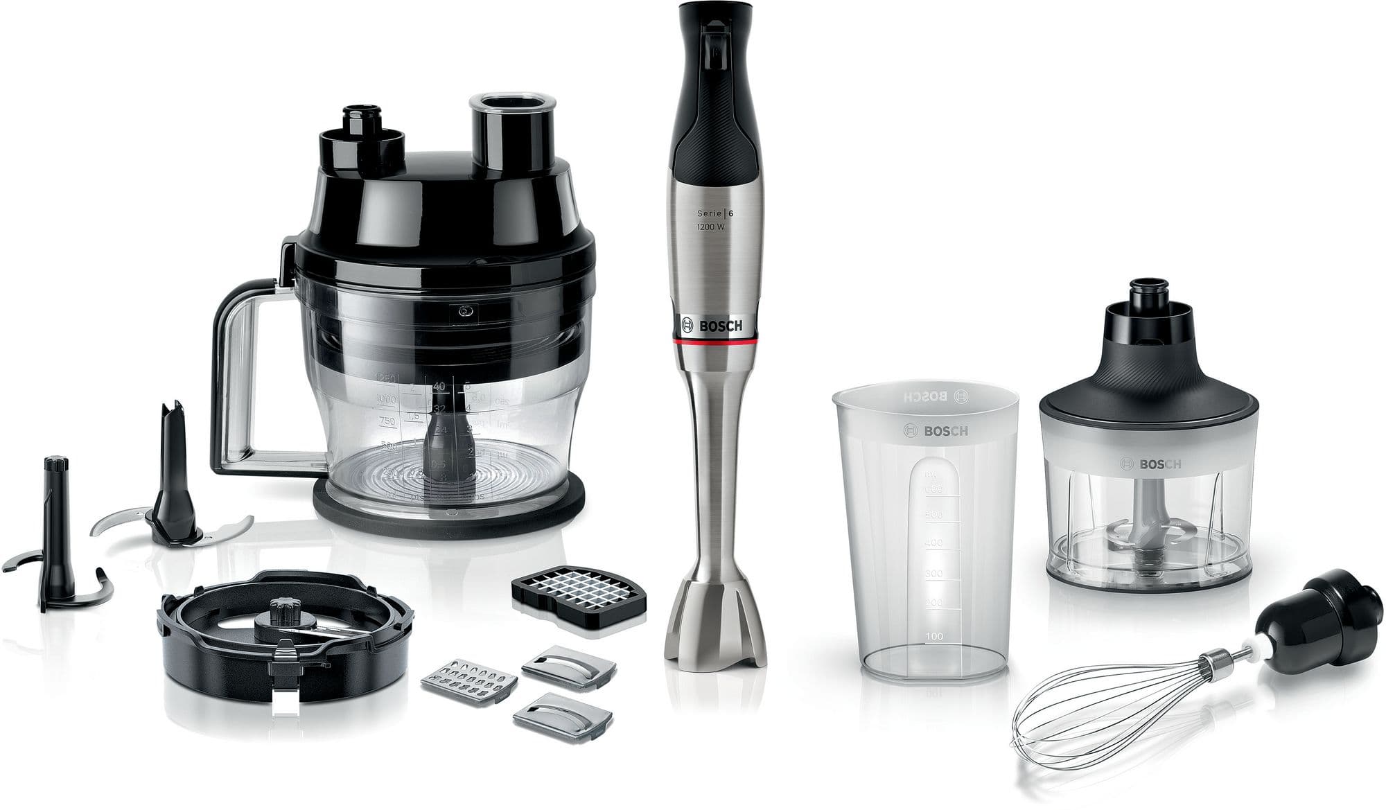 Bosch  Stavmixer ErgoMaster 1200 W Rostfritt stål MSM6M8X1 Serie 6