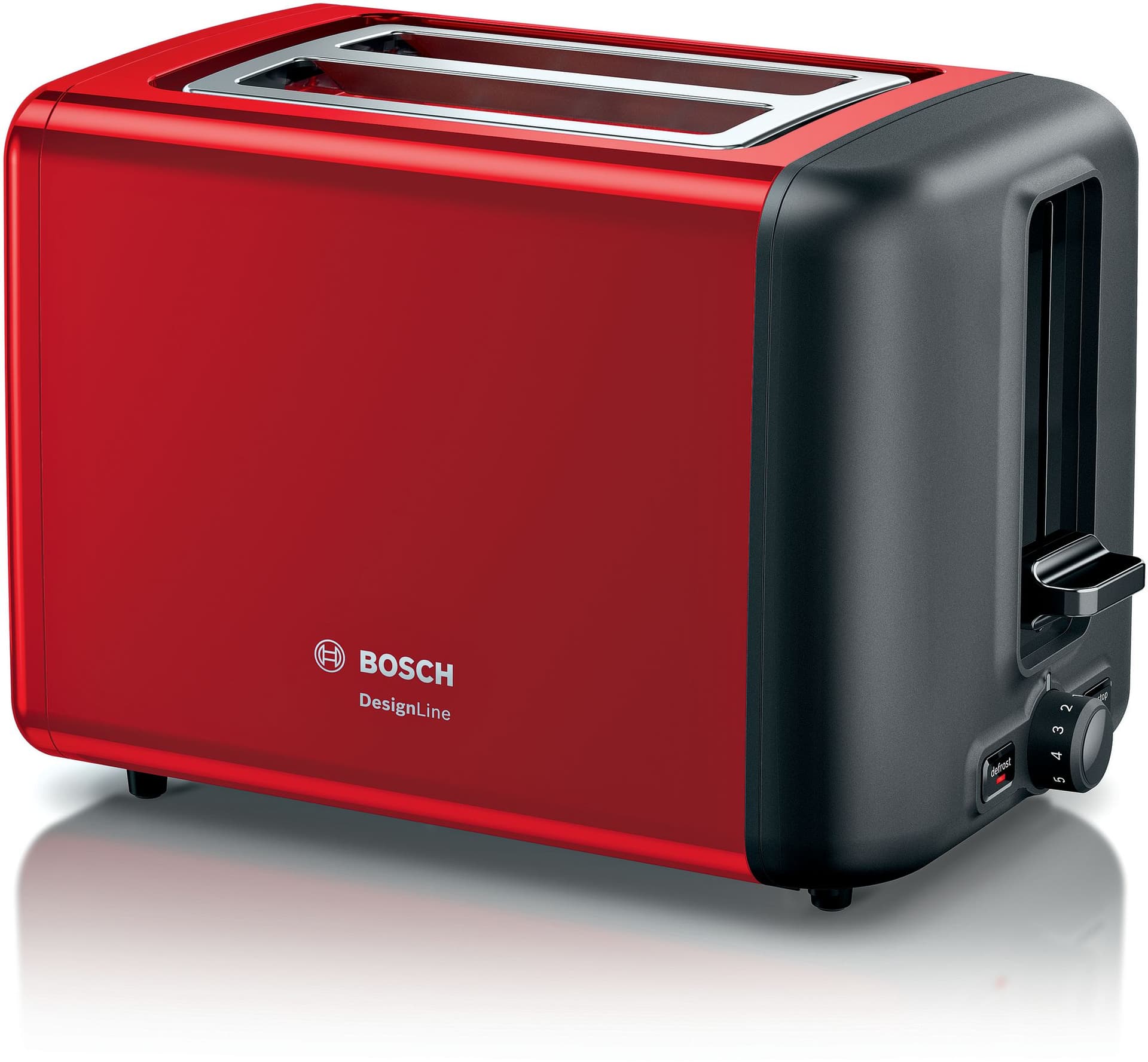 Bosch Brödrost DesignLine Röd TAT3P424