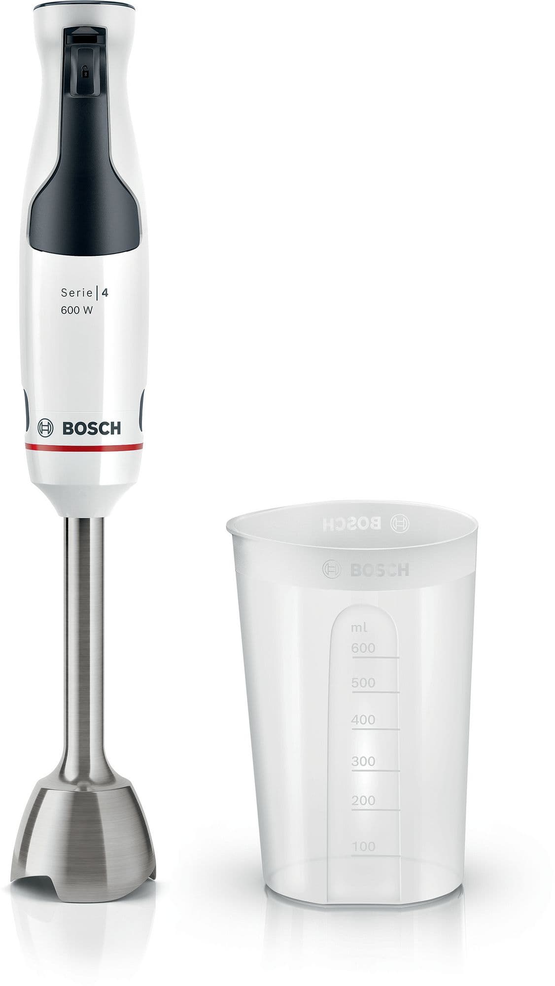 Bosch  Stavmixer ErgoMaster 600 W Vit, Gråsvart MSM4W210 Serie 4