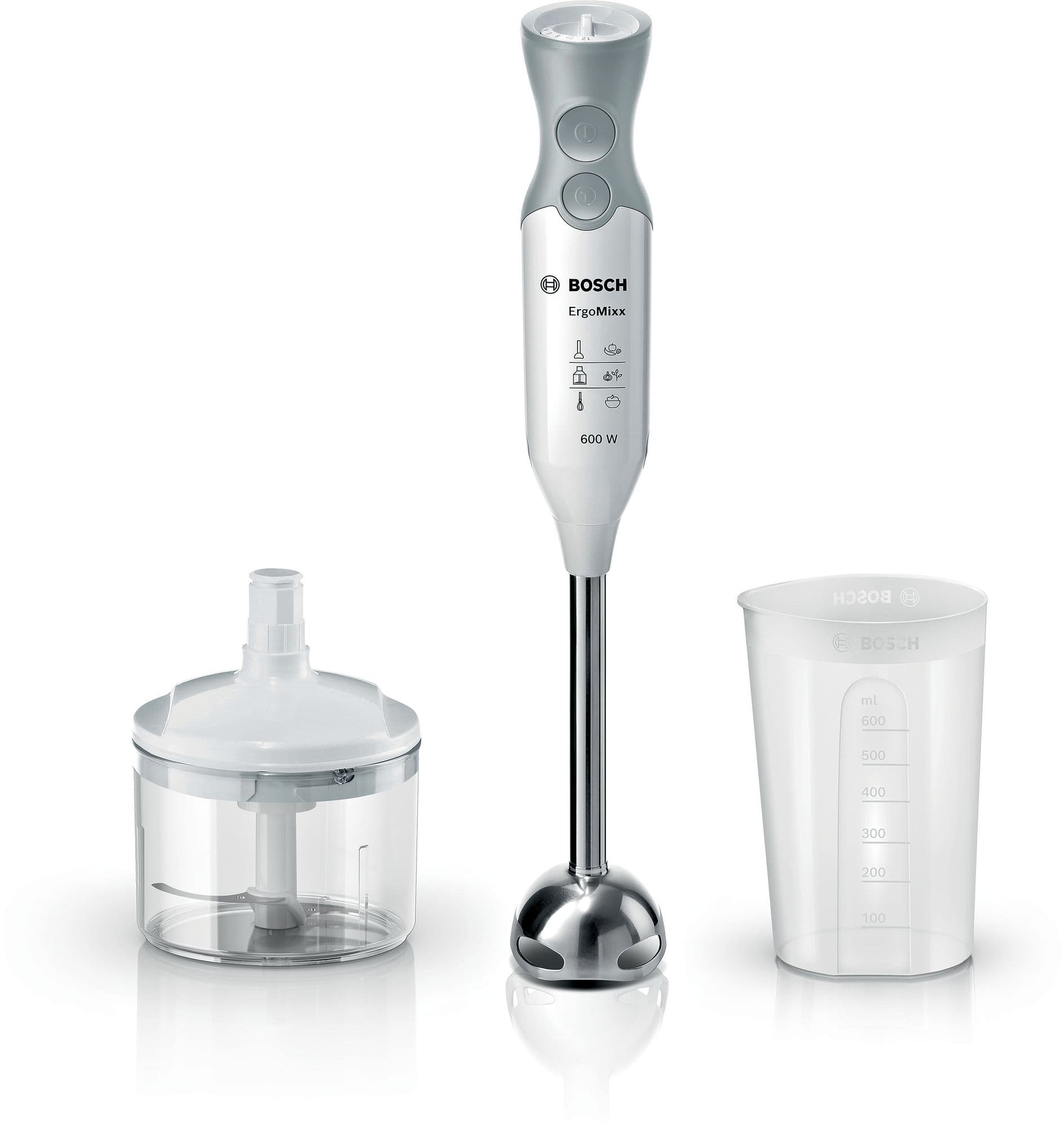Bosch Stavmixer ErgoMixx 600 W Vit, Fönstergrå MSM66120