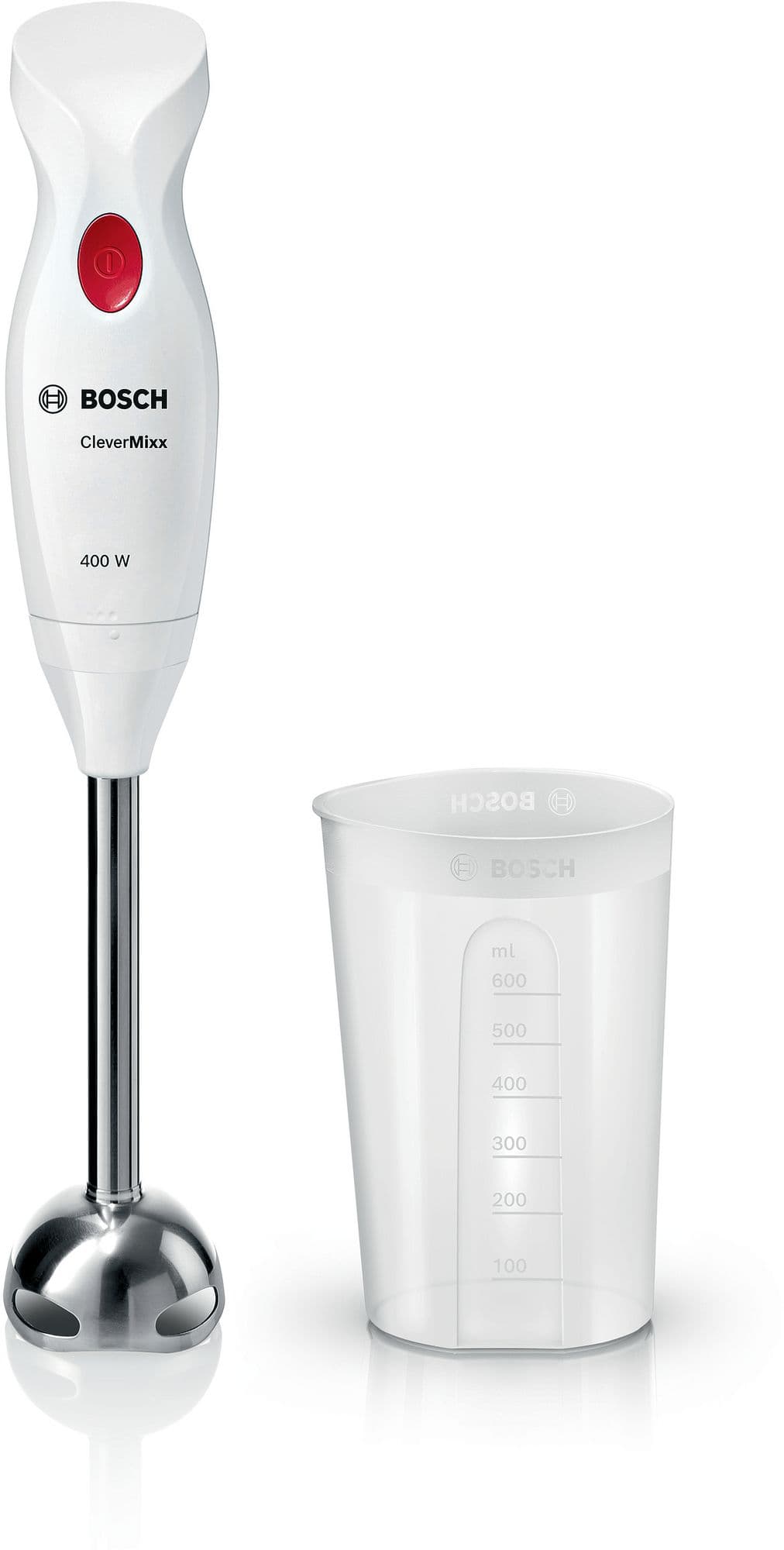 Bosch Stavmixer CleverMixx 400 W Vit, Djupröd MSM24100