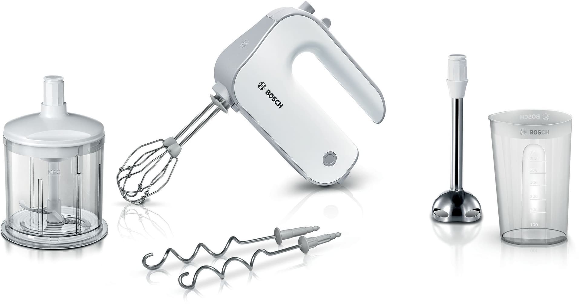 Bosch Elvisp Styline 500 W Vit, silver MFQ4080