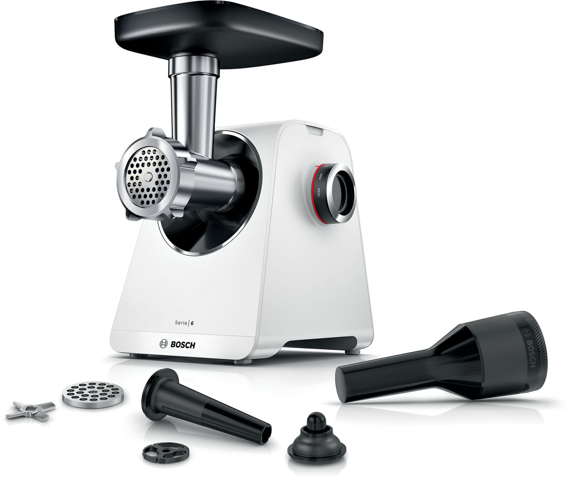 Bosch Köttkvarn MultiPower 2100 W Vit, vit MFWS607W Serie 6