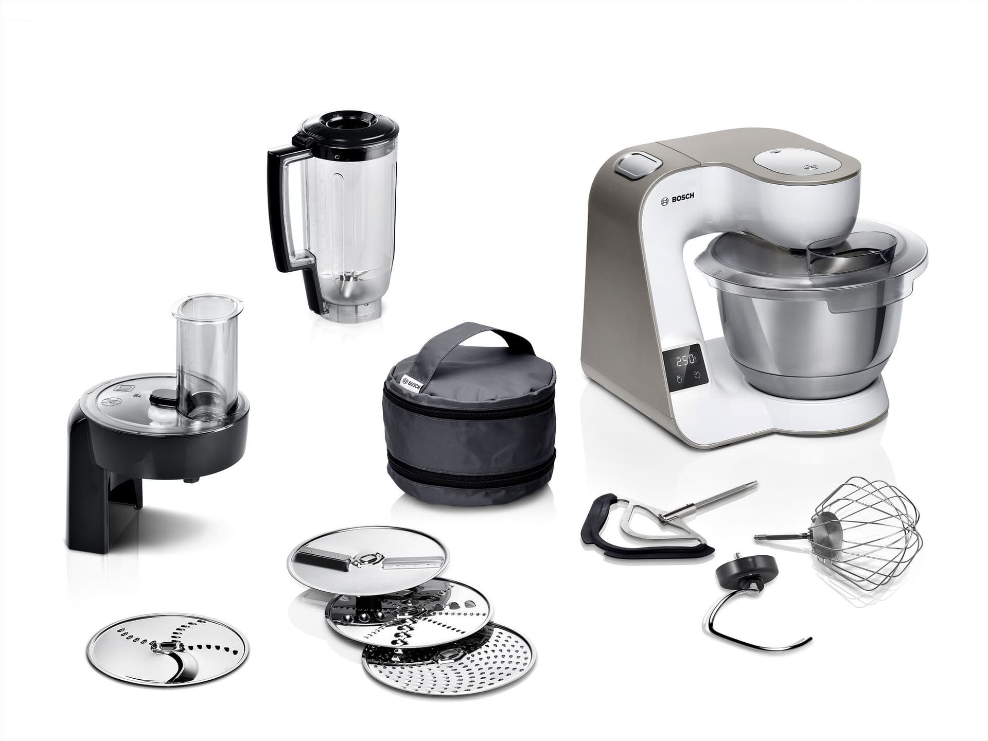 Bosch Köksmaskin med våg MUM 5 1000 W Vit, Champagne MUM5XW20 Serie 4
